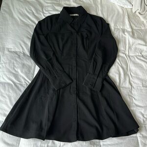 A&F Long Sleeve Button Down Shirt Dress XSP